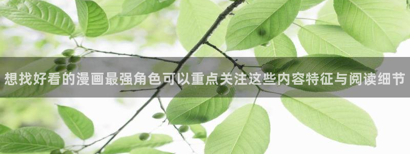漫蛙漫画韩国漫画：想找好看的漫画最强角色可以重点关注这些内容特征与阅读细节